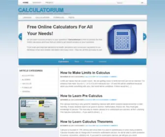 Calculatorium.com(Free online calculators) Screenshot