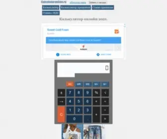 Calculatoronline.ru(SpaceWeb) Screenshot