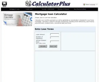 Calculatorplus.com(Mortgage Loan Calculator) Screenshot