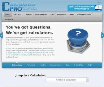Calculatorpro.com(Free Online Calculators) Screenshot