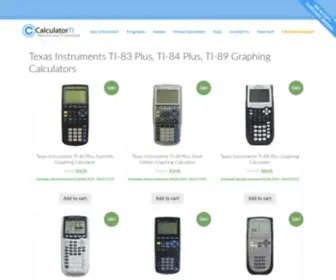 Calculatorti.com(Texas Instruments TI) Screenshot