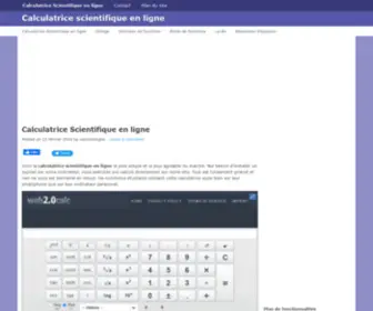 Calculatricescientifiqueenligne.com(Calculatrice scientifique en ligne) Screenshot
