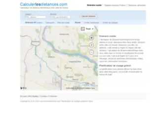 Calculerlesdistances.com(Calculer les distances entre villes) Screenshot