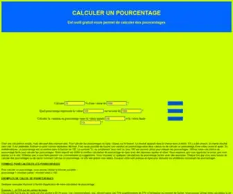 Calculerpourcentage.fr(Calculer un pourcentage) Screenshot