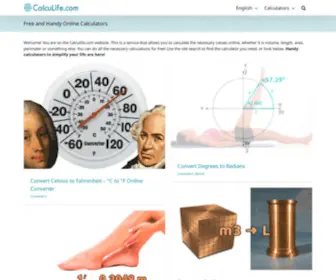 Calculife.com(Free and Handy Online Calculators) Screenshot