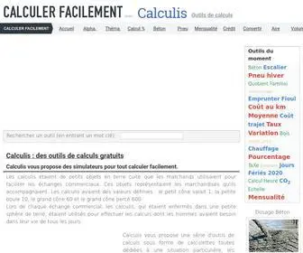 Calculis.net(Calculis propose des outils de calculs sous forme de calculettes (ou de simulateurs)) Screenshot