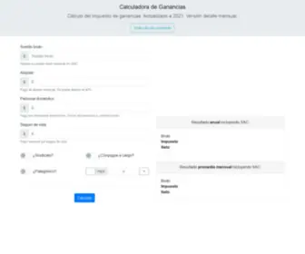 Calculodeganancias.com.ar(Calculadora de Ganancias) Screenshot