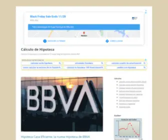 Calculodehipoteca.net(Cálculo de Hipoteca) Screenshot