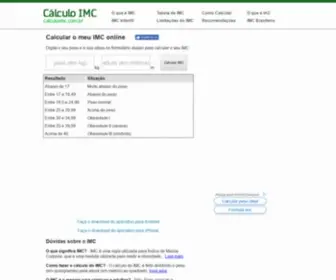 Calculoimc.com.br(Imc) Screenshot
