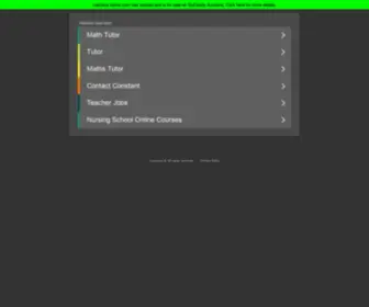 Calculus-Tutors.com(Calculus Tutors) Screenshot