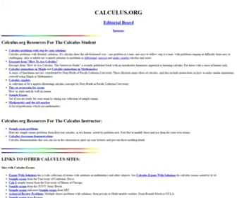 Calculus.org(CALCULUS) Screenshot