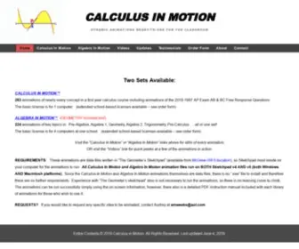 Calculusinmotion.com(DYNAMIC ANIMATIONS READY) Screenshot