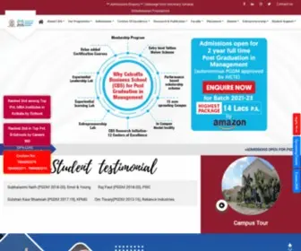 Calcuttabusinessschool.org.in(Best Business School In Kolkata) Screenshot