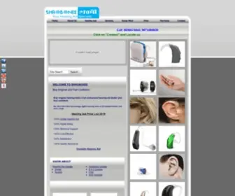 Calcuttahearing.com(Hearing Aid Price) Screenshot
