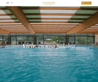 Caldaria.es(Caldaria Hoteles y Balnearios en Galicia) Screenshot