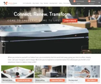 Calderaspas.com(Best Hot Tub and Spa Manufacturer) Screenshot