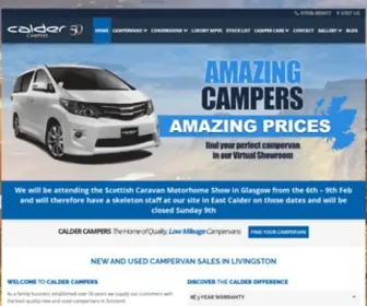 Caldercampers.co.uk(Used cars for sale in By Livingston & Scotland) Screenshot