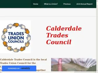 Calderdaletuc.org.uk(Trades Union Councils) Screenshot