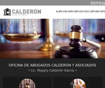 Calderonyasociados.com.do(Oficina de abogados Calderón y asociados) Screenshot