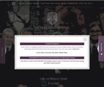 Calderstones.co.uk(Calderstones School) Screenshot