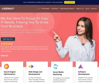 Caldiatech.com(San Diego Web Design SEO & Social Media Marketing) Screenshot