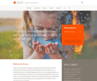 Caldic.com(Your Global Distributor in Food) Screenshot