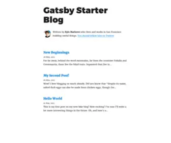 Caldis.me(Gatsby starter blog) Screenshot
