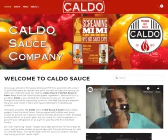 Caldosauce.com(Caldo Hot Sauce) Screenshot