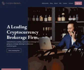 Calebandbrown.com(Your Crypto & Bitcoin Brokerage) Screenshot
