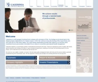 Caledonia.com(Caledonia Investments) Screenshot