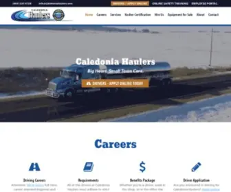 Caledoniahaulers.com(Driving Careers & Bulk) Screenshot