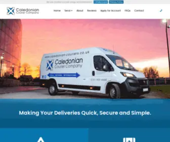Caledonian-Couriers.co.uk(Caledonian Couriers) Screenshot