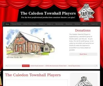 Caledontownhallplayers.com(Caledon Townhall Players) Screenshot