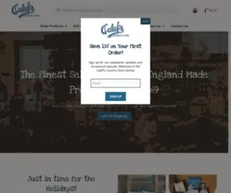 Calefs.com(NH Made Gifts and Products) Screenshot