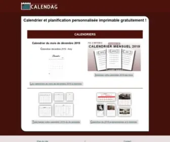 Calendag.com(Site inexistant) Screenshot