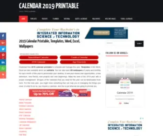 Calendar-2019-Printable.com(Calendar 2019 Printable) Screenshot