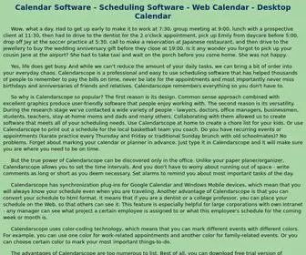 Calendar-Update.com(Calendar Software) Screenshot