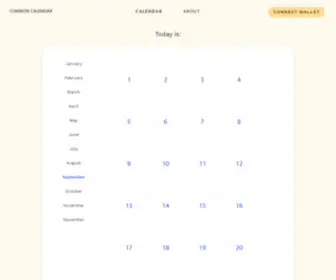 Calendar.org(The decentralized NFT calendar standard) Screenshot