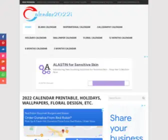 Calendar2022I.com(2022 Calendar Printable) Screenshot