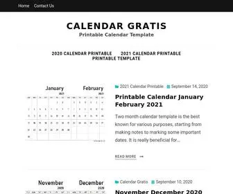 Calendargratis.com(Free Printable Calendar Template) Screenshot