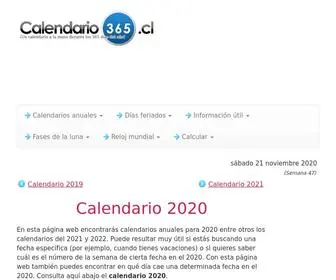 Calendario-365.cl(Calendario 2020) Screenshot