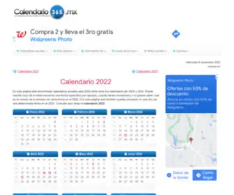 Calendario-365.mx(Calendario 2022) Screenshot