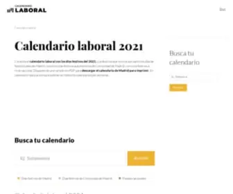 Calendario-Laboral.com(Calendario laboral 2021. Días festivos 2021) Screenshot