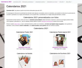 Calendario2021.es(Calendarios 2021 con tus propias fotos) Screenshot