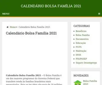 Calendariobolsafamilia2021.com(CALENDÁRIO BOLSA FAMÍLIA 2021 → Valor) Screenshot