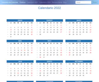 Calendariodecolombia.com(Calendario 2022 de Colombia) Screenshot