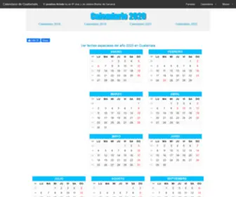Calendarioguatemala.com(Calendario 2022 de Guatemala) Screenshot