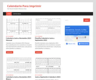 Calendarioimprimir.com(Calendario Para Imprimir) Screenshot