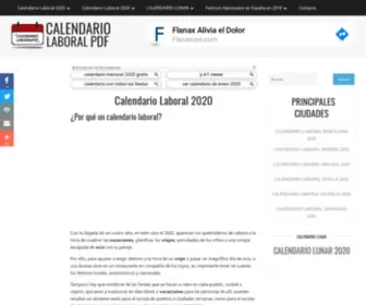 Calendariolaboralpdf.com(Calendario Laboral de España 2022) Screenshot
