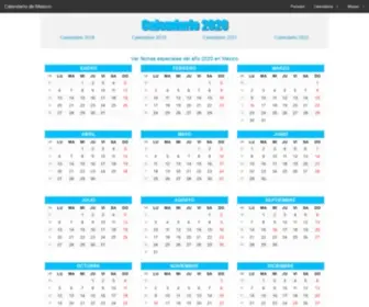Calendariomexico.com(Calendario de México 2021) Screenshot